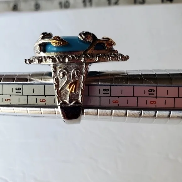 New Women's Stamped 316L S. Steel Necklace & Ring Size 7 NWT - Picture 9 of 12